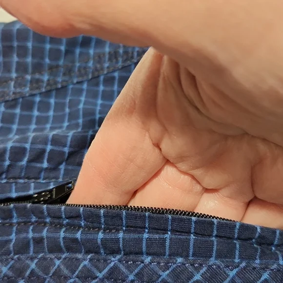 Blue Check PM381 BLUE DEPT. 76 Button-down Shirt (XL) - Picture 12 of 16